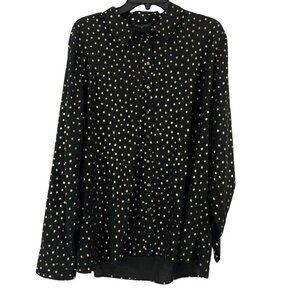 Investments II Women's Black & Gold Blouse